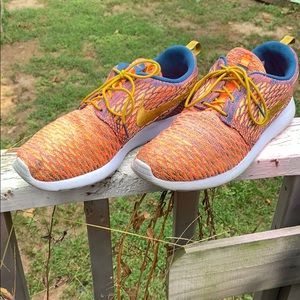 Nike Roshe One Flyknit Blue Citron Sunset W12